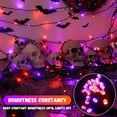 thumbnail image 5 of Magotan 300 LED 98 ft Halloween Lights Outdoor Indoor Orange and Purple Halloween Decorations String Lights, 5 of 7
