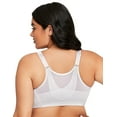 thumbnail image 2 of Glamorise Womens Magic Lift Front-Close Wirefree Posture Bra, 46DD, White, 2 of 7