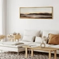 thumbnail image 2 of IDEA4WALL Extra Large Framed Canvas Print Wall Art Tranquil Lake at Sunset Soft Tones Nature Wilderness Artwork Mountain Scenery Antique Fine Art Multicolor for Home Decoration - 60"x20", 2 of 5