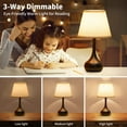 thumbnail image 2 of Lámpara de mesa ONEWISH táctil para buró, regulable en 3 niveles, 120 V, 2 of 7