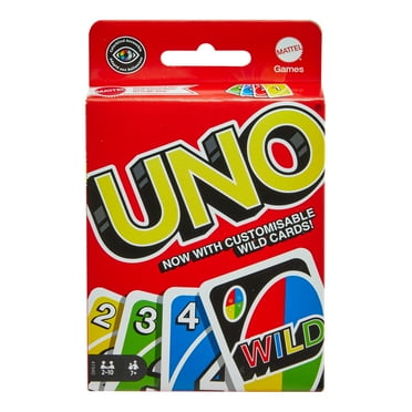 UNO Color & Number Matching Card Game, Customizable Family Fun, 2-10 Players Ages 7 
