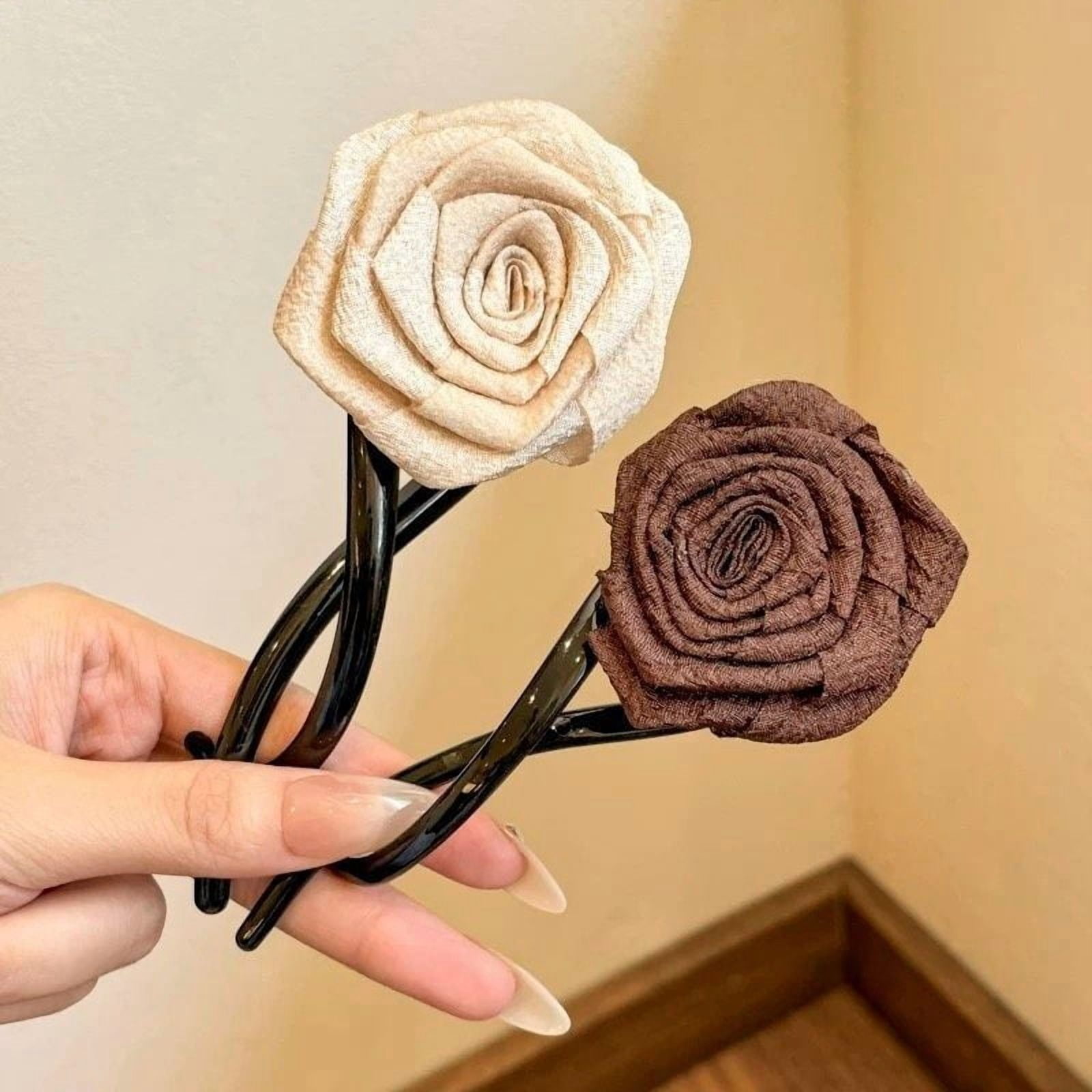 EKE Women’s Hair Clip Vintage Retro Back-Wear Elegant Hair Accessory with Fashion Texture