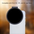 thumbnail image 3 of Thread 67mm Phone Filter Mount Threaded Lens Filter Clip with Cold Shoe Mount for 67mm ND CPL UV Star Filters, 3 of 7