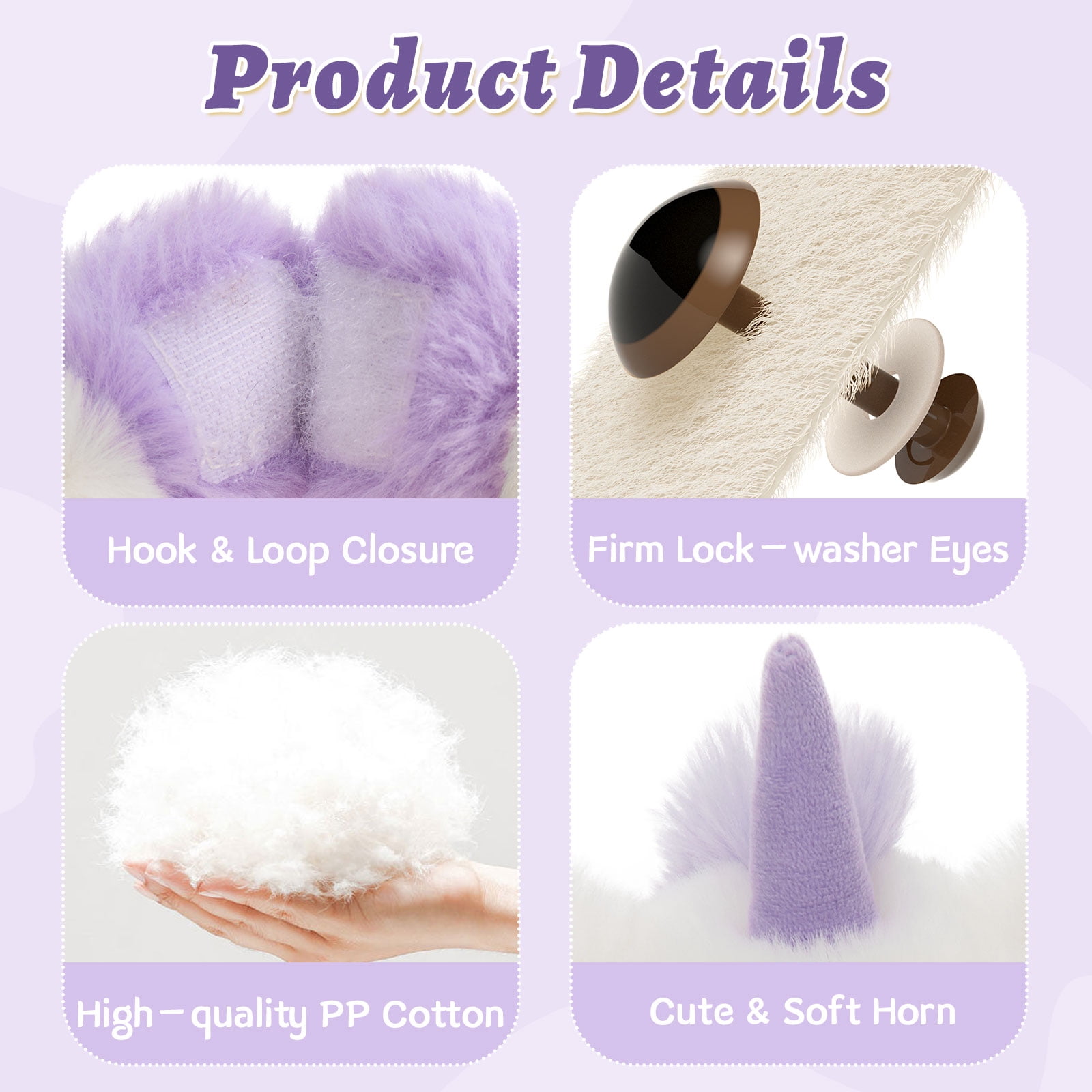 MorisMos Heatable & Coolable Unicorn Stuffed Animals Set,Weighted Microwavable/Freezable Cuddly Stuffed Unicorn Pair,Long-Arms Hugging Unicorn Plush Toys