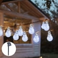 Solar String Lights Outdoor, Light Strings With 20 LED Filament Bulbs, Patio Lights For Home