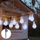 thumbnail image 4 of Fiudx Guirnalda de Luces Solares, Bombillas Led de Bajo Consumo, Diseño Impermeable E Irrompible, Decoración de Jardín Exterior, Fiestas En El Patio, Bodas, Panel Solar Ajustable, 10 Luces, Tamaño 20, 4 of 6