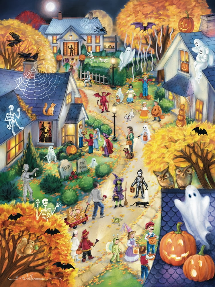 Vermont Christmas Company Halloween Town - 550 Piece Jigsaw Puzzle
