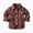 Brick Red, variant on YIWULA Toddler Boy Girl Fall Flannel Shirt Kid Baby Long Sleeve Button Down Plaid Shirts(10-11 Years,Khaki)