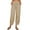 Khaki, variant on LYXSSBYX Wide Leg Sweatpants Women Fashion Women SolidCotton and Linen Casual Loose Trouser Wide Ninth Pants Pants
