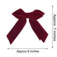 thumbnail image 2 of Southwit 2 PCS 6" Large Velvet Bows Hair Clips Barrettes Hair Accessories for Women and Girls -Black/Red, 2 of 5