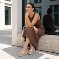 thumbnail image 6 of Cushionaire Prego Espadrille Wedge Sandals for Women, Crisscross Open Toe Wedge Heels with Adjustable Ankle Strap, 6 of 21