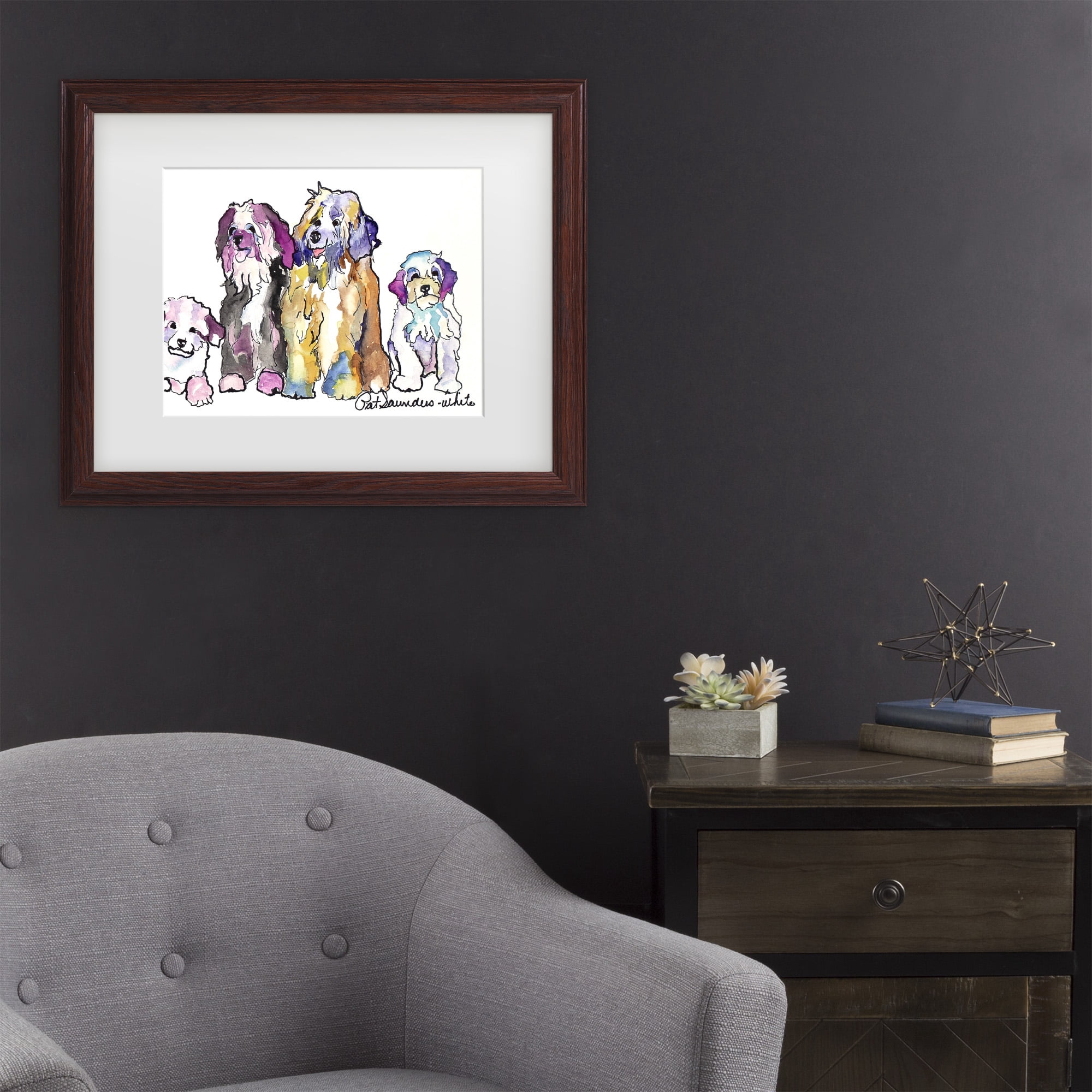 Trademark Fine Art 'The Gang' Canvas Art by Pat Saunders-White