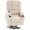 Cream White, variant on MCombo Lay Flat Power Lift Recliner for Bariatric Elderly, Infinite Position, Faux Leather(Dark Grey)