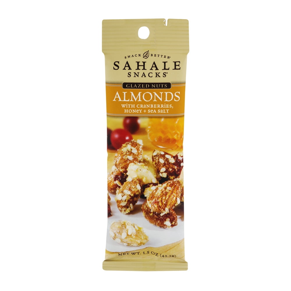 Sahale Snacks Glazed Nuts Almonds with Cranberries, Honey + Sea Salt, 1.5 OZ by Sahale Snacks