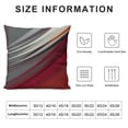 thumbnail image 5 of Nawypu  Throw Pillow Covers Modern Abstract Wine Red Stripes Gray Black White Acrylic Bold Grey Decorative Pillow Cases Home Decor Square Pillowcases, 5 of 5