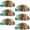 Multicolored 3, variant on PhooArto 6 Pcs Cup Drawer Pulls, Dragonfly Flowers Painting Shell Shape Handles Cabinet Knobs for Dresser Cupboard Closet Wardrobe with Screws
