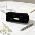 thumbnail image 7 of Celsvanis Pencil Case Large Capacity Pencil Pouch Pen Bag Embroidered Corduroy Stationery Organizer for Students Home Office Supplies, Black, 7 of 7