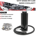 thumbnail image 3 of RYANSTAR RACING Universal Car Radiator Coolant Tank 800ml Coolant Expansion Tank Overflow Oil Catch Tank Cooling Catch Bottle Reservoir Aluminum Billet Black, 3 of 7