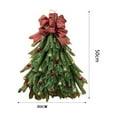 thumbnail image 3 of ZZkhGo Handmade Christmas Tree Wreath Front Door Holiday Decoration Versatile Wall Centerpiece Durable, 3 of 4