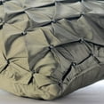 thumbnail image 2 of The HomeCentric Cushion Cover For Sofa, Green Cushion Cover, Pintucks Solid Color Pillow Cases, Pack of 2, 14x14 inch (35x35 cm) Pillow Cover, Square Taffeta Pillow Cover, Patchwork - Earthy Texture, 2 of 5