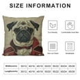 thumbnail image 5 of Renaissance Dog Throw Pillow Cover - Tache Bownparte -PiecesInch Square French, 5 of 5