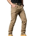 thumbnail image 5 of Pants for Men, Men's Casual Cargo Pants Straight Leg Stretch Pants Fashion Joggers Hiking Travel Trousers with Pockets Khaki M, 5 of 7