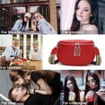thumbnail image 5 of Bolso bandolera de cuero genuino para mujer/bolso tipo cartera/bolso de sillín de piel de vaca/bolso de pecho/bandolera de hombro, 5 of 5