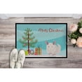 thumbnail image 2 of Carolines Treasures CK4437MAT White Dominant Chinchilla Merry Christmas Door Mat Indoor Rug or Outdoor Welcome Mat 18x27, 2 of 4