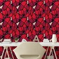 thumbnail image 2 of Ambesonne Butterfly Peel & Stick Wallpaper for Home, Stained Glass Style Print, 13"x72", Dark Coral Blue Violet, 2 of 5
