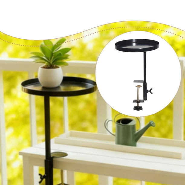 Estante para plantas de alféizar de de hierro, organizador multifuncional para jardín, accesorio de fácil instalación, regalos, bandeja con S