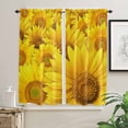 thumbnail image 3 of Sunflower Blossoms Yellow Flower Curtain For Living Room Kids Bedroom Kitchen Window Curtains Home Essentials Interior Drapes, 3 of 6