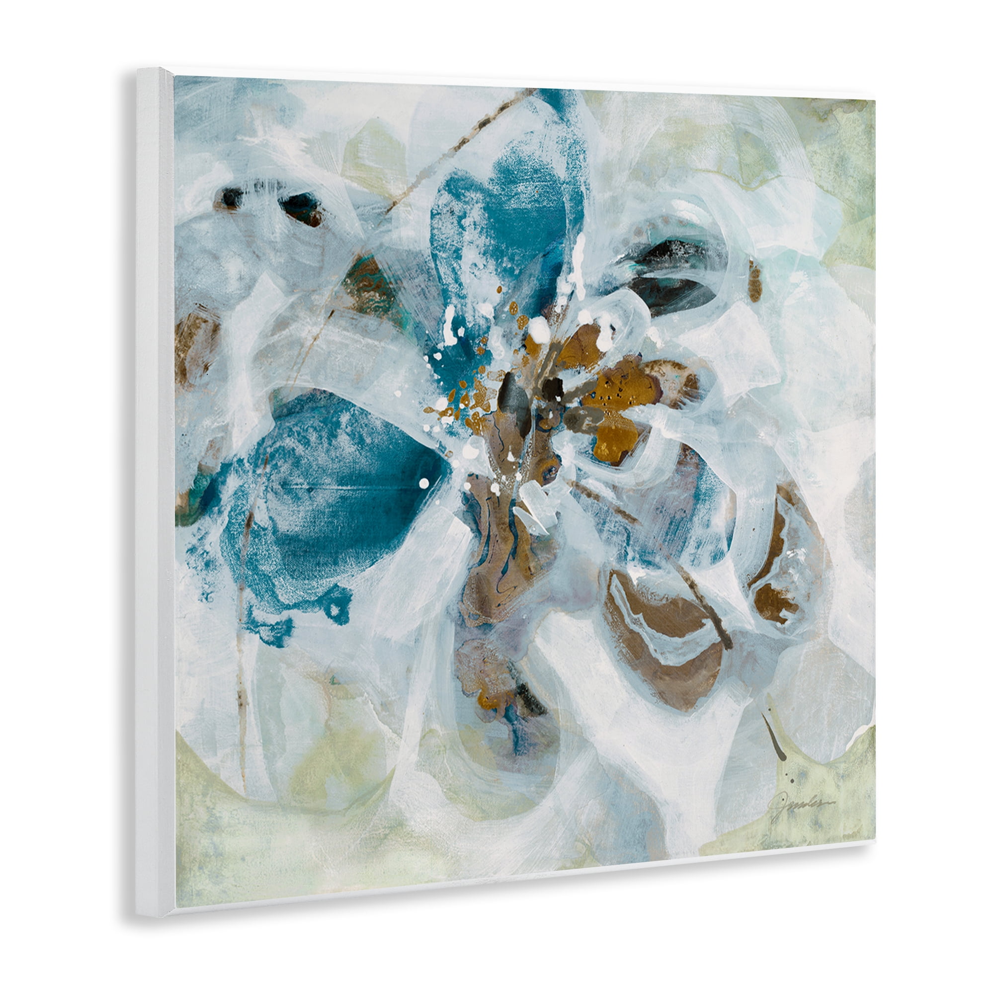 Stupell Industries Abstract Botanical Distortion Abstract Painting Unframed Art Print Wall Art, 12 x 12