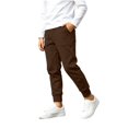 thumbnail image 3 of Lmnyox Joggers for Boys Fall Winter Ankle Cuffed School Trousers Plain Pull On Sweatpants with Pockets, 3 of 9