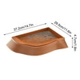 thumbnail image 2 of 14.7x11.6x1.9in Non-Slip Reptile Water Bowl - ABS Turtle Pond with Climbing Zones, Multi-Purpose Bathing Pool for Turtles/Snakes/Lizards(Brown/B), 2 of 9