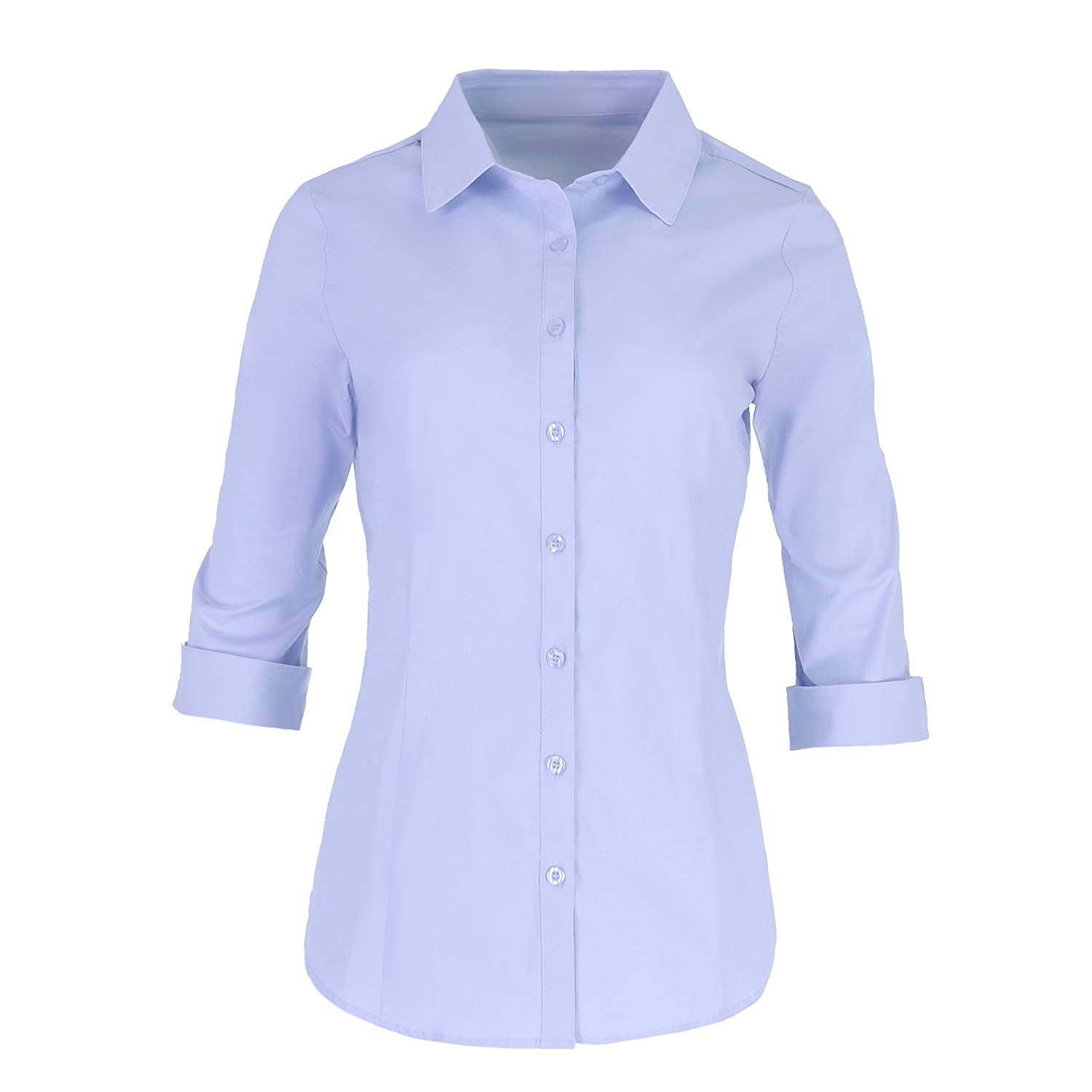 Pier 17 - Pier 17 Button Down Shirts for Women by Tailored, 3/4 Sleeve ...