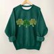 thumbnail image 5 of Manga Larga Vestido de Línea para las Mujeres San Patricio Día de Impresión Sudadera con Capucha Forrada de Lana para la Calidez de los Niños Cuello Redondo Suelto, 5 of 5