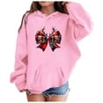 thumbnail image 2 of Mercatoo Girl's Fall and Winter Christmas Bow Print Sweatshirt Toddler Fashion Hoodies Boys Girls Casual Sweatshirt Hoodies, 2 of 4