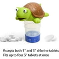 thumbnail image 4 of Premium Animal Floating Pool Chlorine Dispenser for Chemical Tablets Fits 3" Tabs Bromine Holder (Turtle), 4 of 7