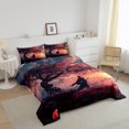 thumbnail image 3 of YST Japanese Samurai 7-Piece Comforter Set, King, Cherry Blossoms, 3 of 6