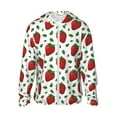thumbnail image 2 of Lsque Strawberry UPF 50+ Lightweight Sun Protection Men's Women's Long Sleeve Shirt, Hoodie Performance -Large, 2 of 9