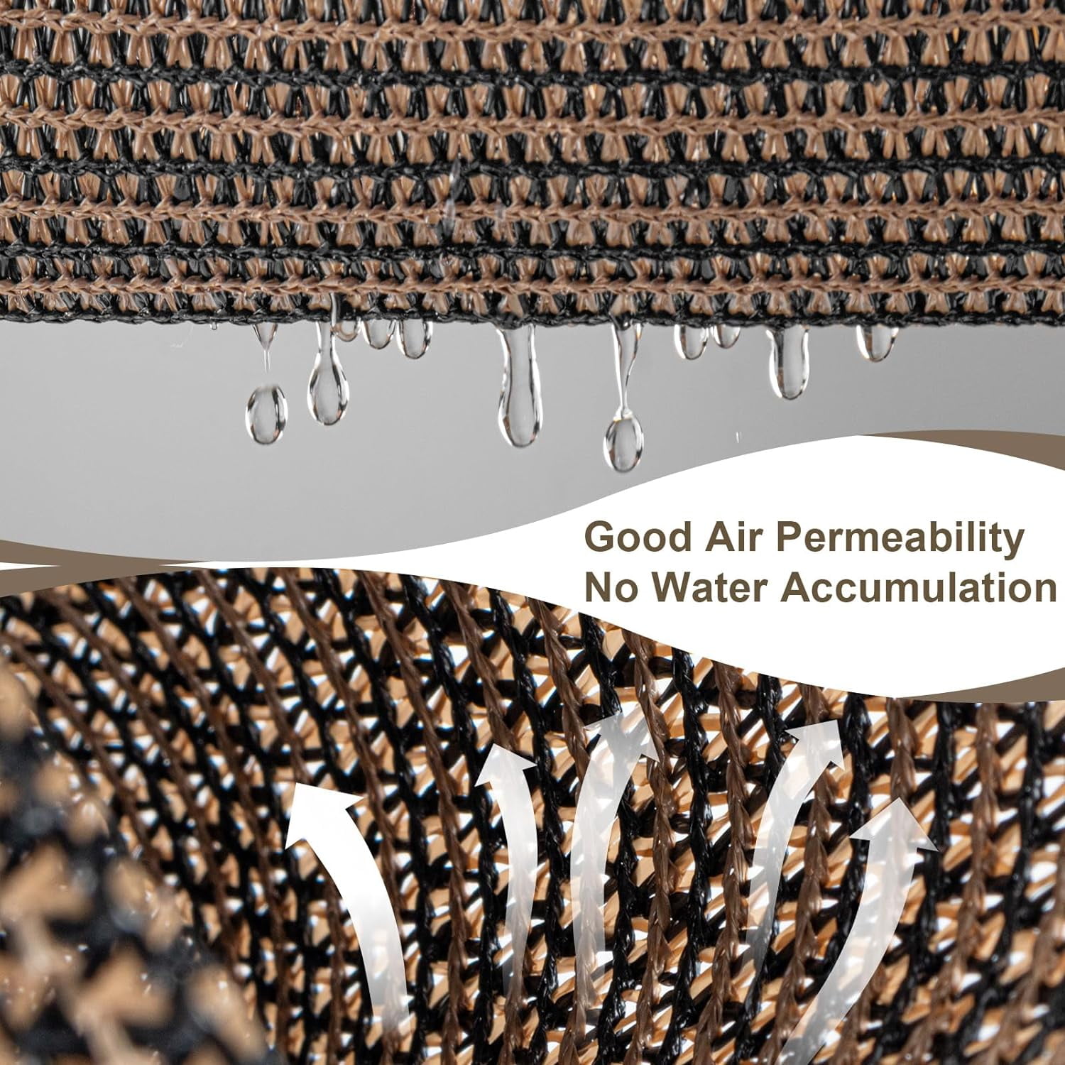 LOVE STORY Custom Size 7'x20' Brown Sun Shade Cloth with Grommets Pergola Shade Cover 95% UV Protection for Outdoor