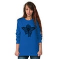 thumbnail image 4 of Butterfly Moth Key Spiritual Meaning Women's Long Sleeve T Shirt Brisco Brands X, 4 of 6