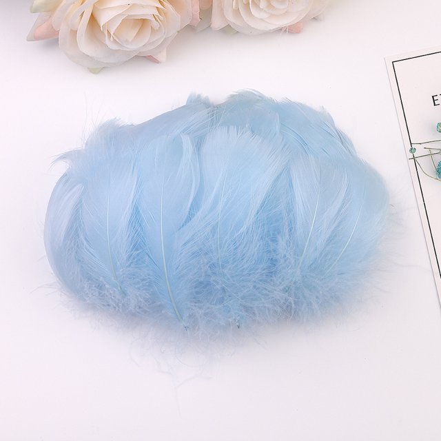 EGNMCR Attrape-Rêves 100 Pcs Plumes Colorées 6-12 cm en Petite Plume Décoration Bricolage les Plumes de simulation