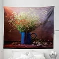 thumbnail image 1 of Flowers Tapestry, Vintage Effect Still Life Photo of Wildflowers Romantic Country Vibes, Fabric Wall Hanging Decor for Bedroom Living Room Dorm, 5 Sizes, Cobalt Blue Multicolor, by Ambesonne, 1 of 1