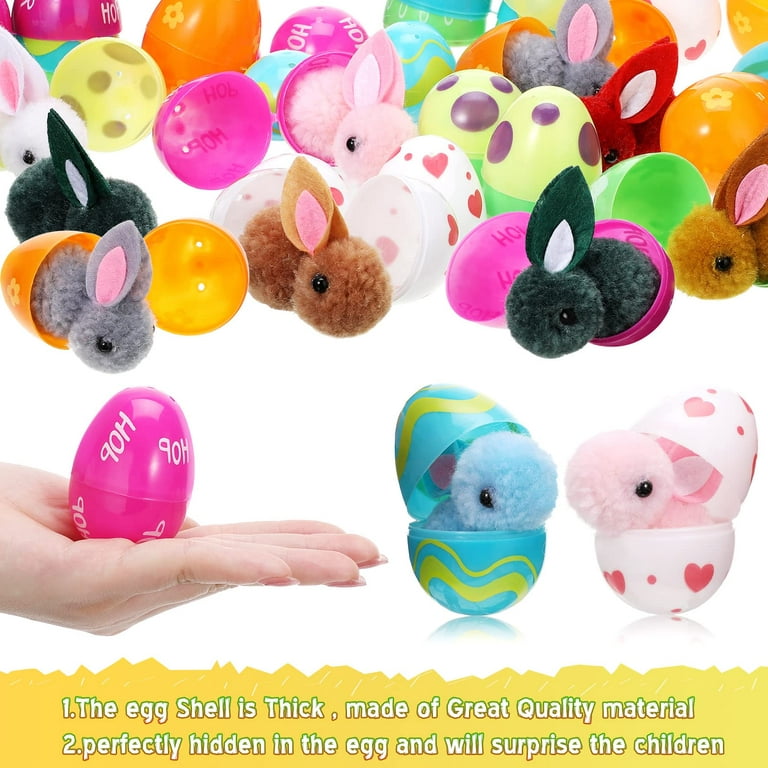 Plastic Easter Eggs Filled With Bunny