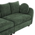 thumbnail image 5 of Carolayne 90‘’ Modern 3 Seater Upholstered Sofa with 2 pillows for Living Room, Green, 5 of 9