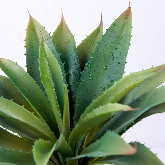 Succulent Artificial Aloe Vera Plant, 12.5 inches (approx. 31.4 cm) Large Unpotted Artificial Succulent Plant, Premium DIY Handmade Green Decoration for Indoor and Outdoor Use(Green)