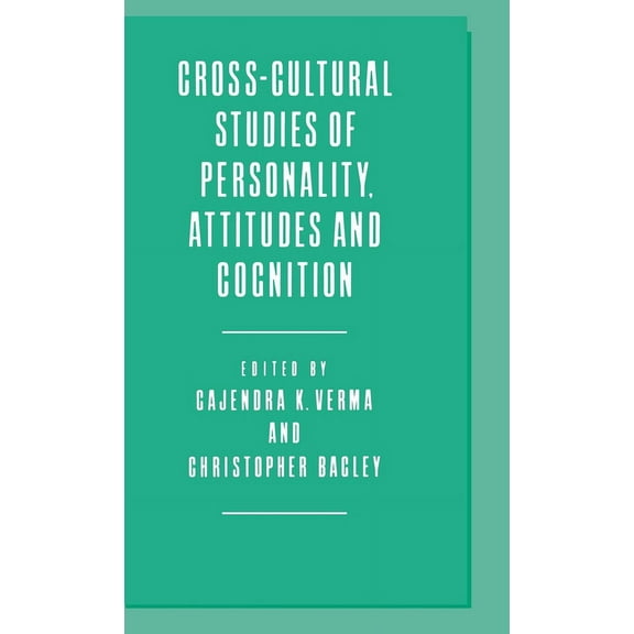 Cross-Cultural Studies of Personality, Attitudes and Cognition, (Hardcover)