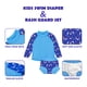 thumbnail image 4 of BIG ELEPHANT Paquete de 2 Trajes de Baño Unisex de Manga Larga con Protección Solar UPF 50+ y Pañales de Natación Incorporados para Bebés y Niños Pequeños, Tallas XS-XXL, 4 of 6
