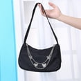 thumbnail image 3 of FunnyBeans Shoulder Bags for Women with Butterfly Chain, Cute Hobo Tote Handbag Mini Clutch Purse Female (Black), 3 of 9